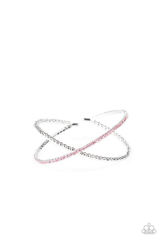 Chicly Crisscrossed - Pink - Paparazzi Accessories