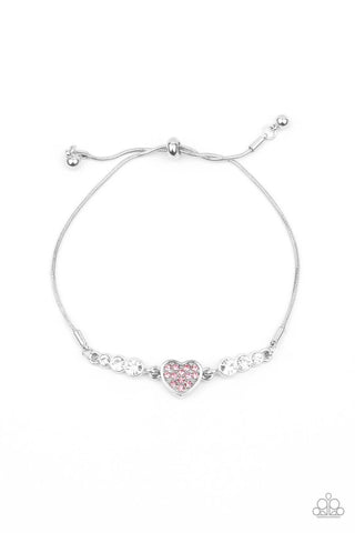 Big-Hearted Beam - Pink - Paparazzi Accessories