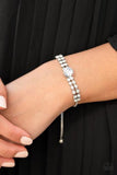 Gorgeously Glitzy - White - Paparazzi Accessories