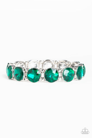 Glitzy Glamorous - Green - Paparazzi Accessories