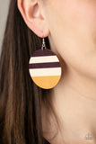 Yacht Party - Yellow Earring - Paparazzi Accessories