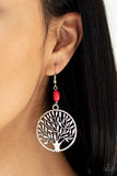 Bountiful Branches - Red - Paparazzi Accessories