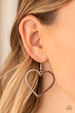 First Date Dazzle - Red Earrings - Paparazzi Accessories