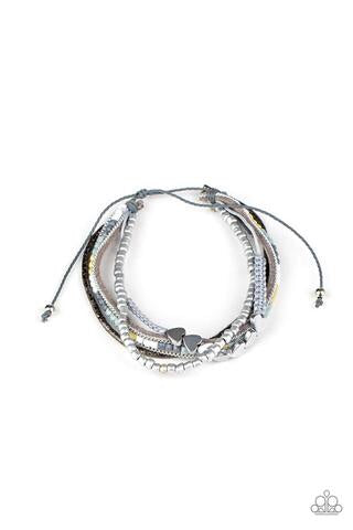 My HEARTS Will Go On - Silver - Paparazzi Accessories