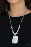 Sandstone Oasis - White- Paparazzi Accessories