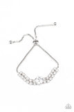 Gorgeously Glitzy - White - Paparazzi Accessories