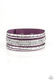 Rebel In Rhinestones - Purple - Paparazzi Accessories