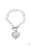 Heartbeat Bedazzle - White - Paparazzi Accessories