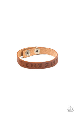 Life is Tough - Brown - Paparazzi Accessories