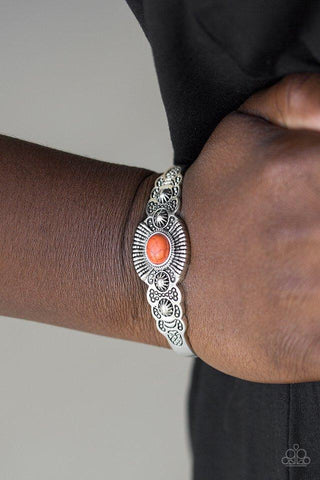 Wide Open Mesas - Orange - Paparazzi Accessories