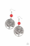 Bountiful Branches - Red - Paparazzi Accessories