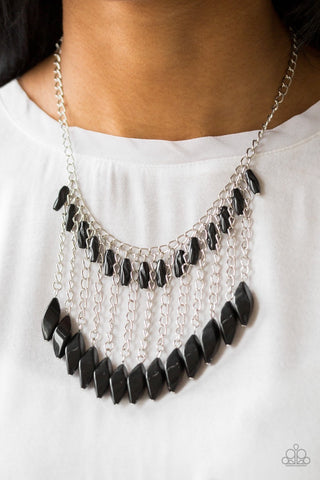 Venturous Vibes - Black - Paparazzi Accessories
