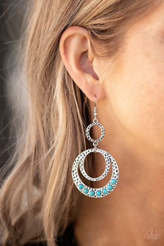 Dizzying Deserts - Blue - Paparazzi Accessories