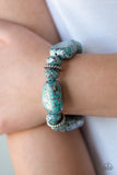 Prehistoric Fashionista / Stone Age Envy Set - Blue - Paparazzi Accessories